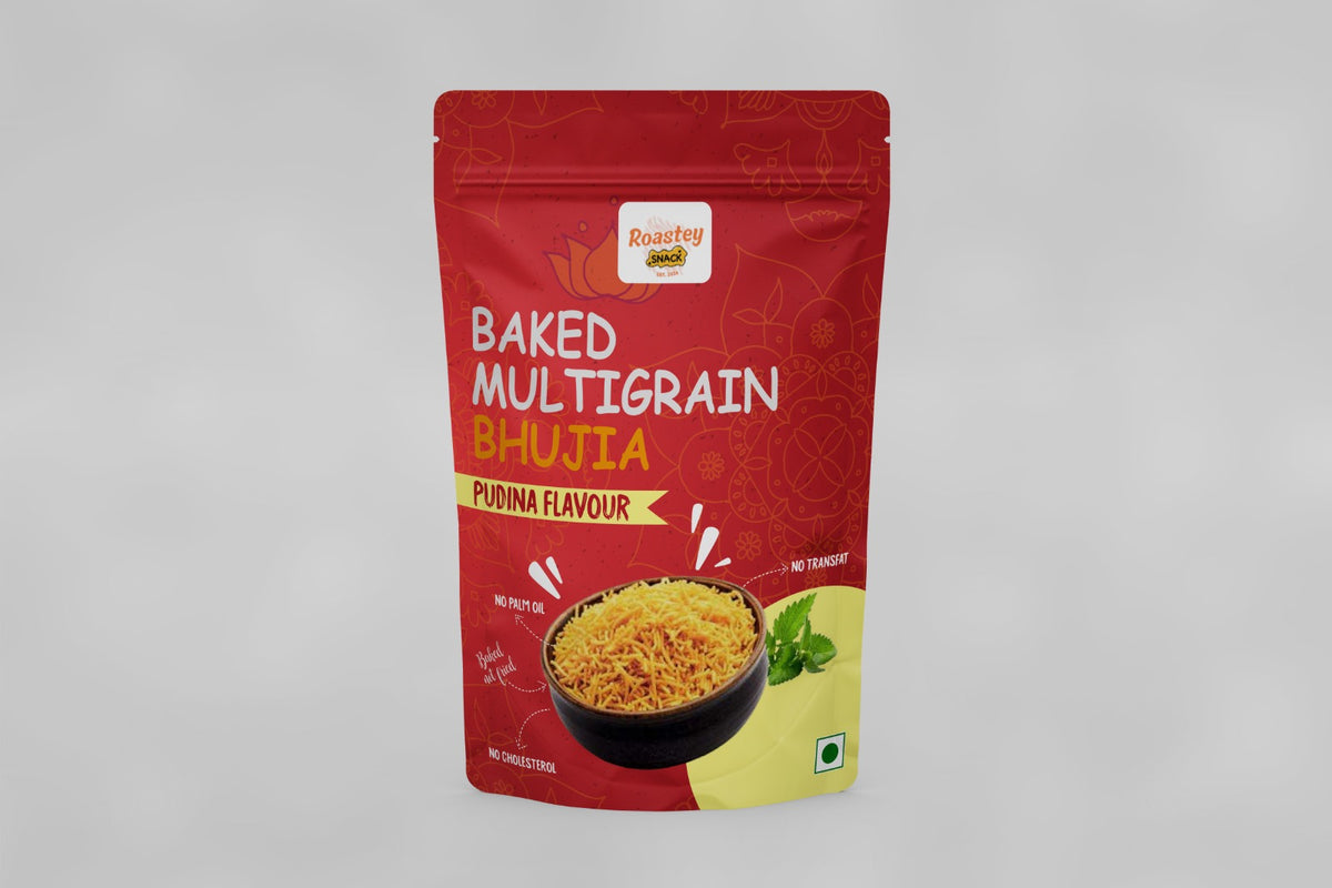 Baked Mutigrain-High Protein Bhujia| Pudhina Flavour| No Palm Oil| Baked